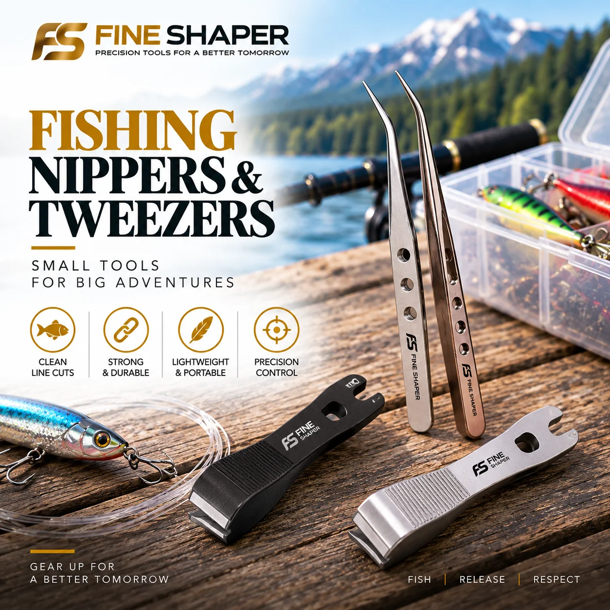 Fishing Nippers Tweezers