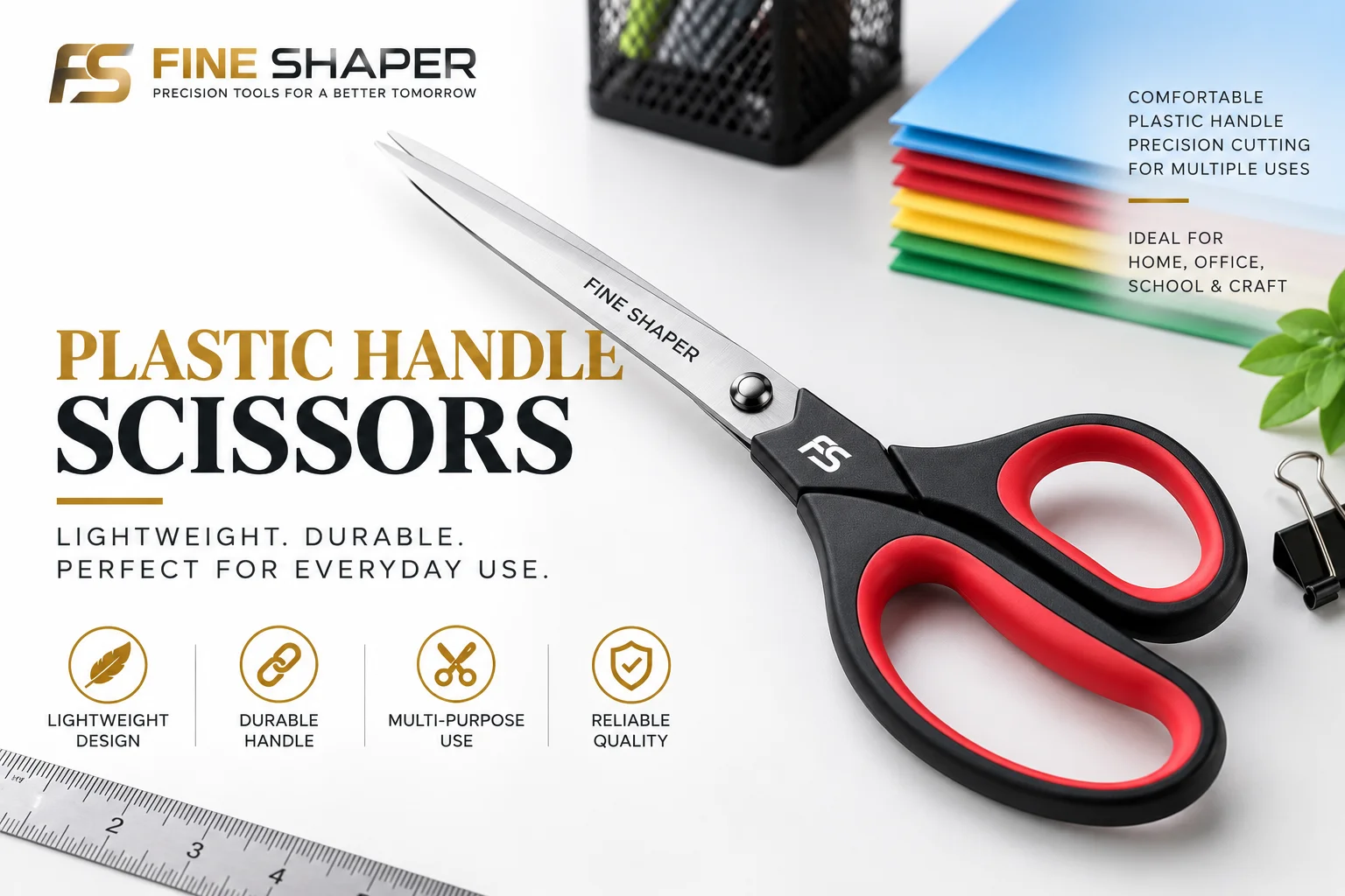 Plastic Handle Scissors