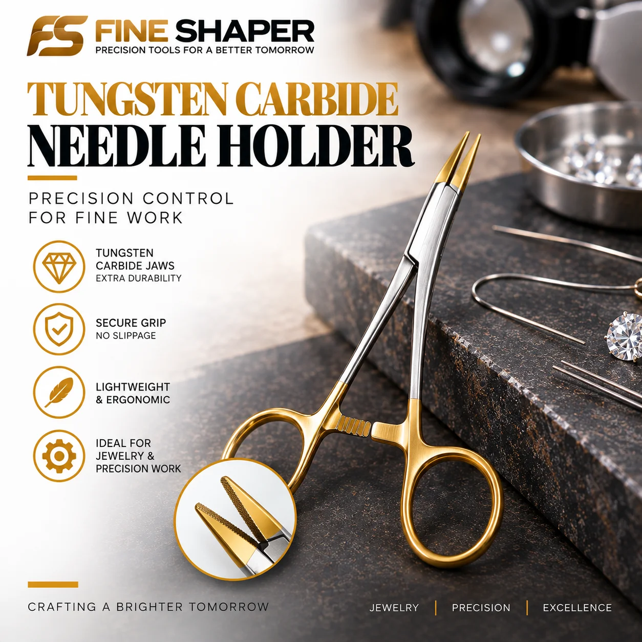 Tungsten Carbide Needle Holder