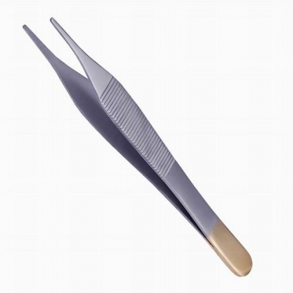 4.75inches Adson Dressing Forceps Gold Plated